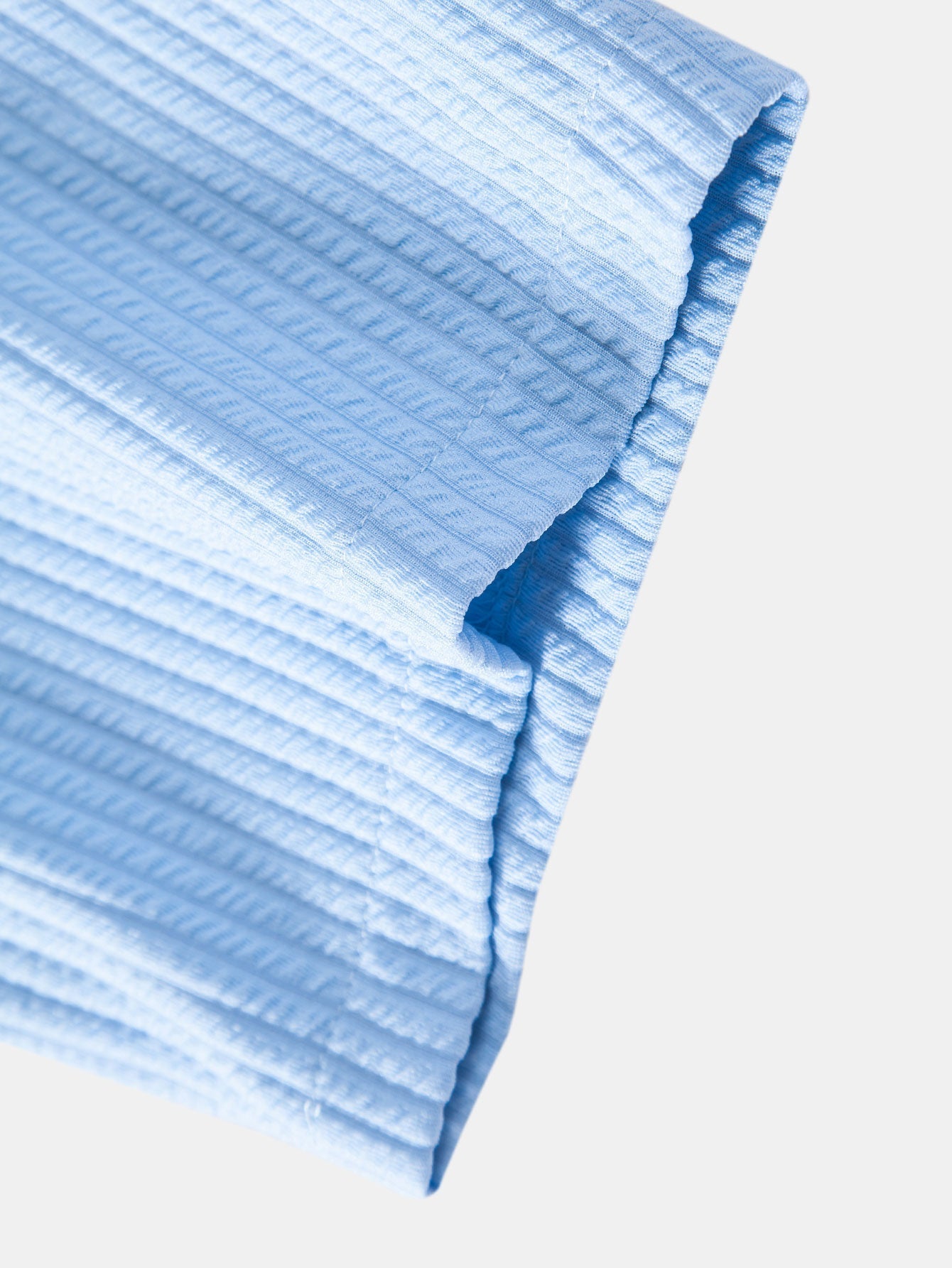 Derada | Geribbeld Stand Kraag Shirt - Derada Fashion