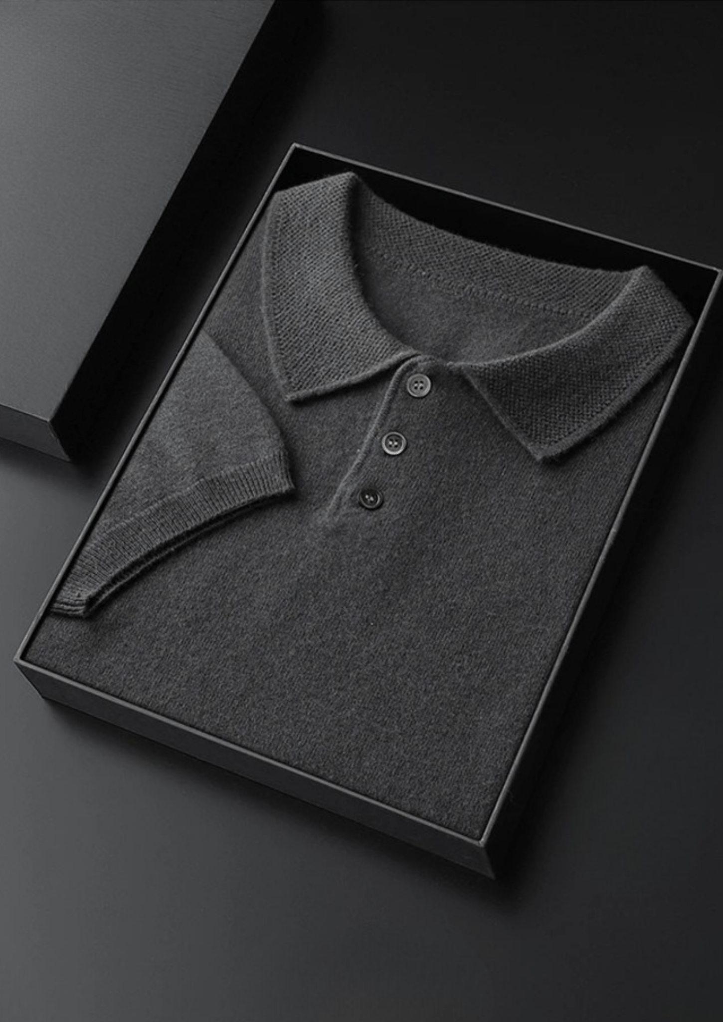 PREMIUM CASHMERE CLASSIC POLO SHIRT - Derada