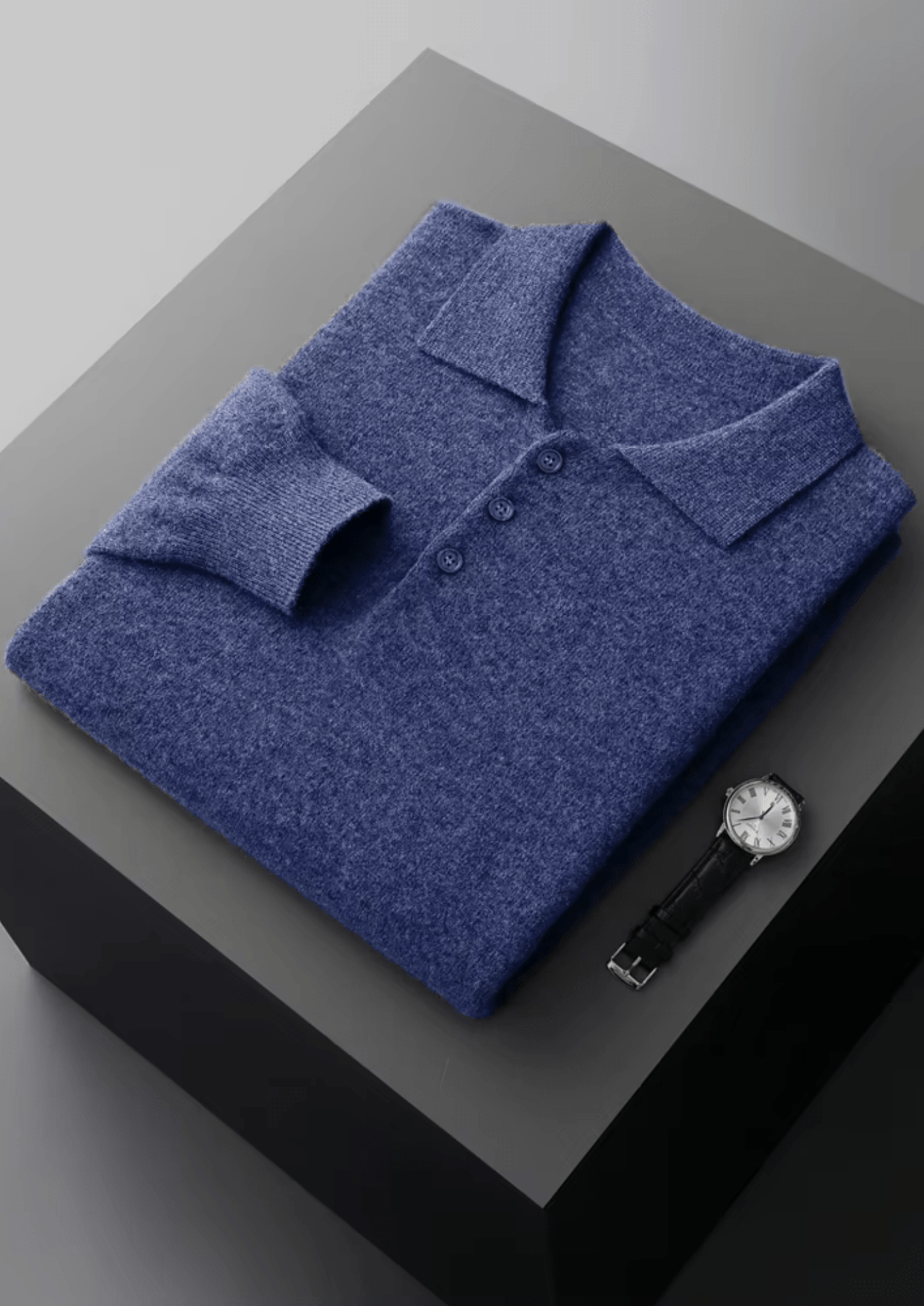 PURE EXTRA - FINE MERINO WOOL CLASSIC SWEATER POLO - Derada