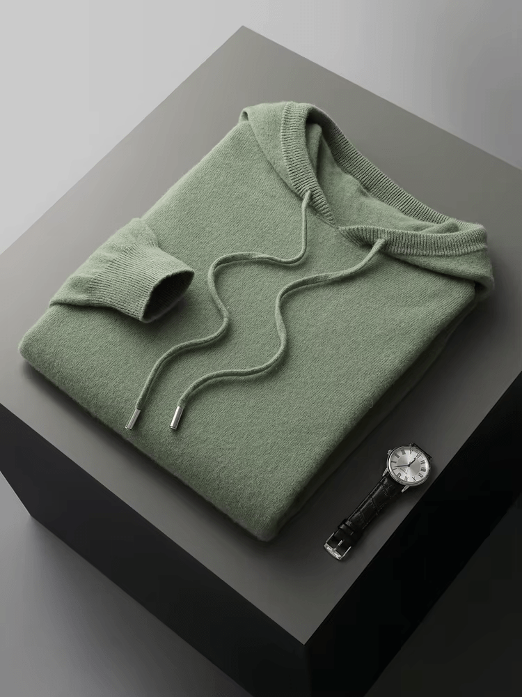PURE EXTRA - FINE MERINO WOOL LEISURE HOODIE - Derada