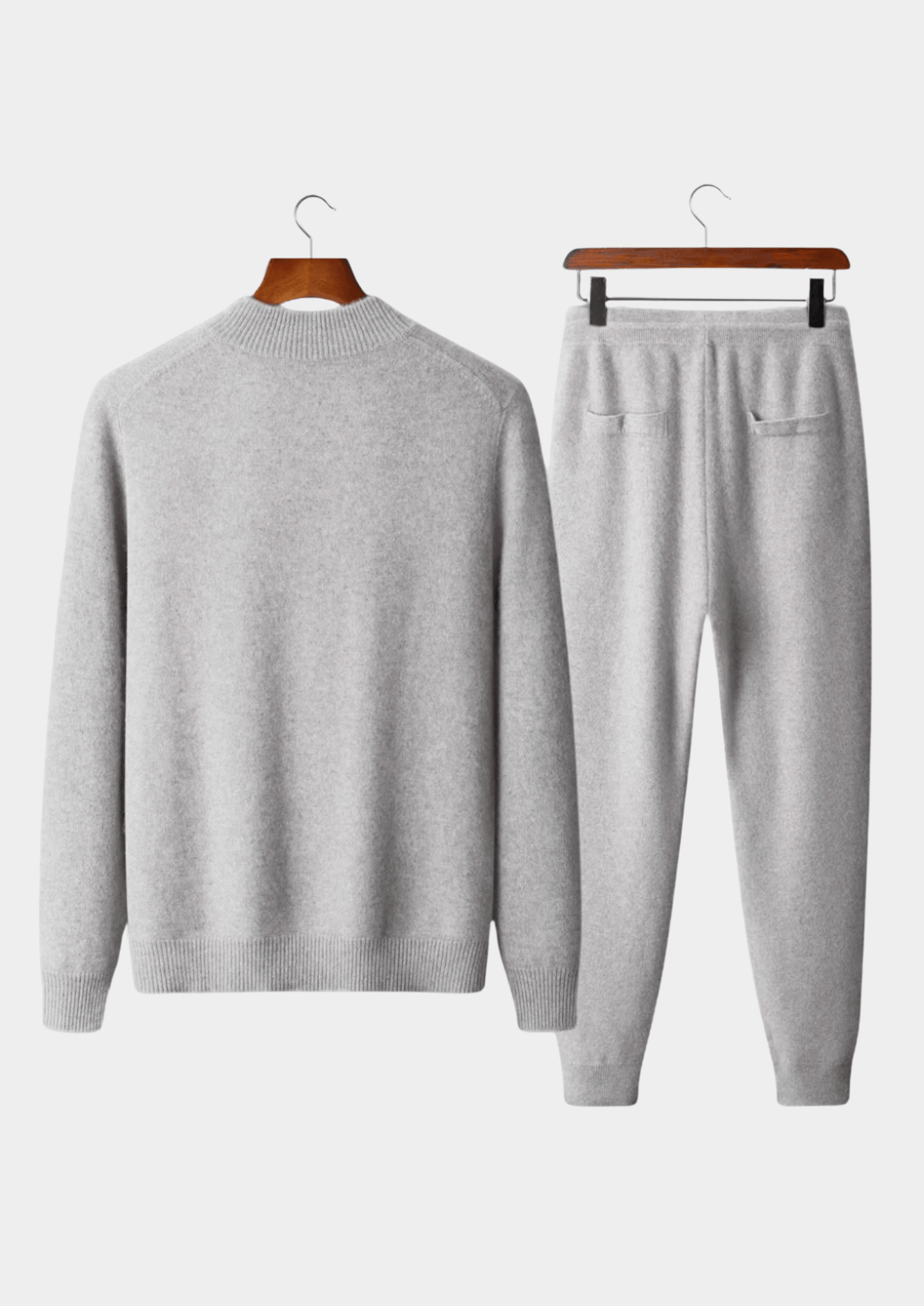 PURE EXTRA - FINE MERINO WOOL LUZZO SET - LIGHT GRAY - Derada