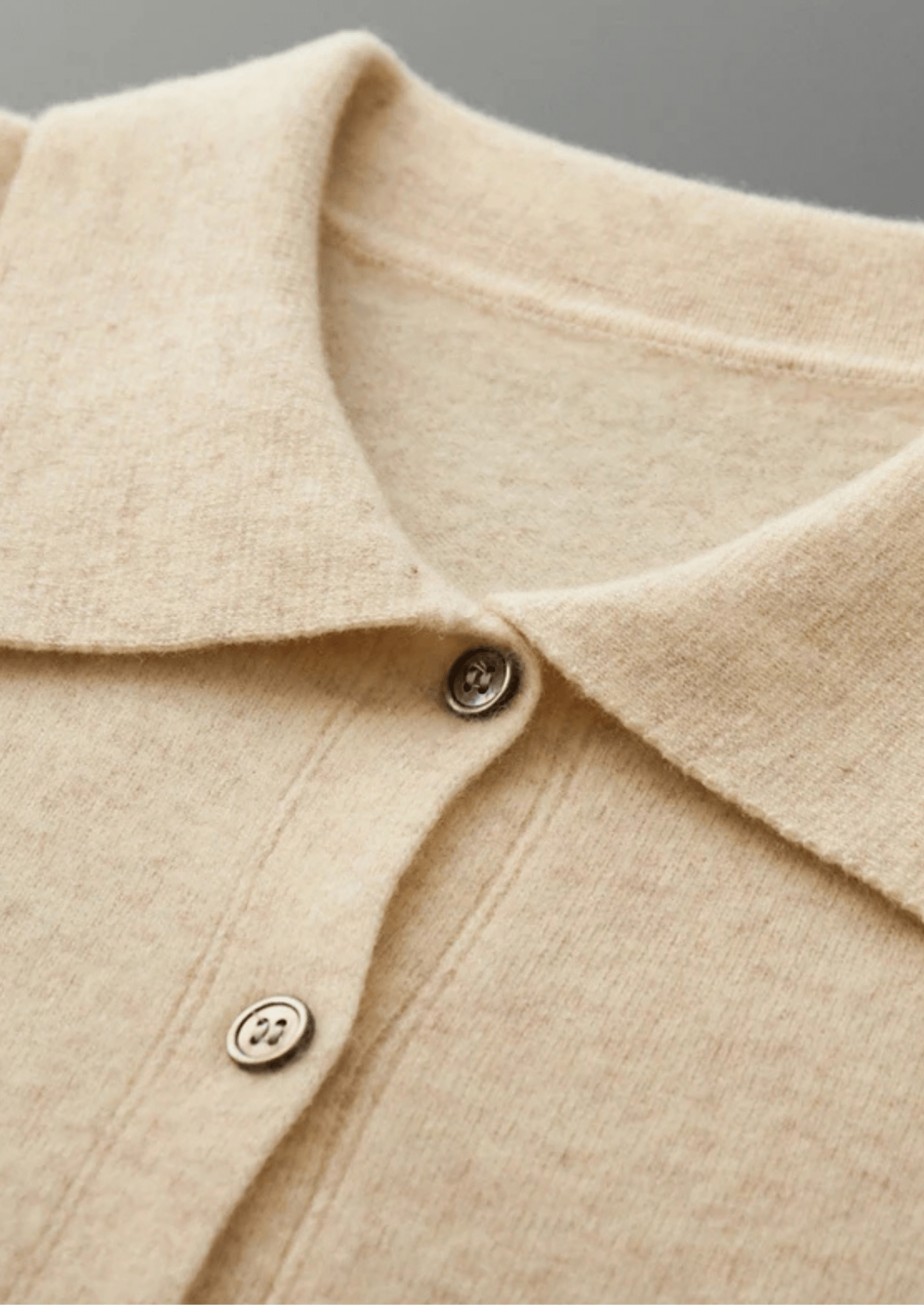PURE EXTRA - FINE MERINO WOOL POLO CARDIGAN - Derada