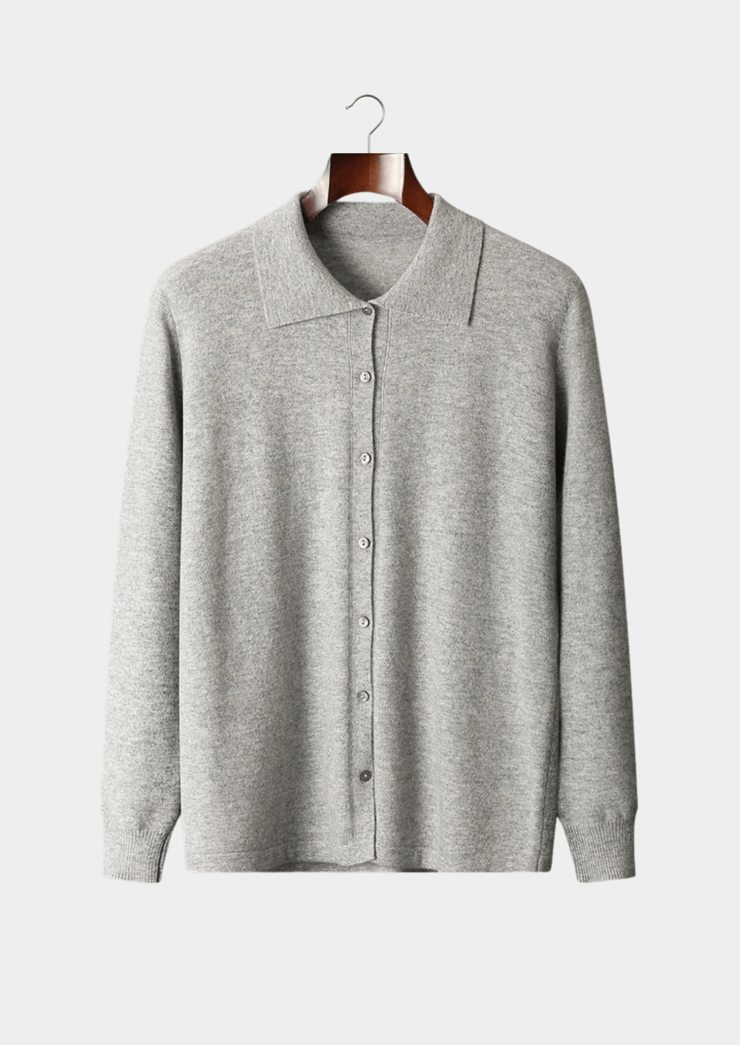 PURE EXTRA - FINE MERINO WOOL POLO CARDIGAN - Derada