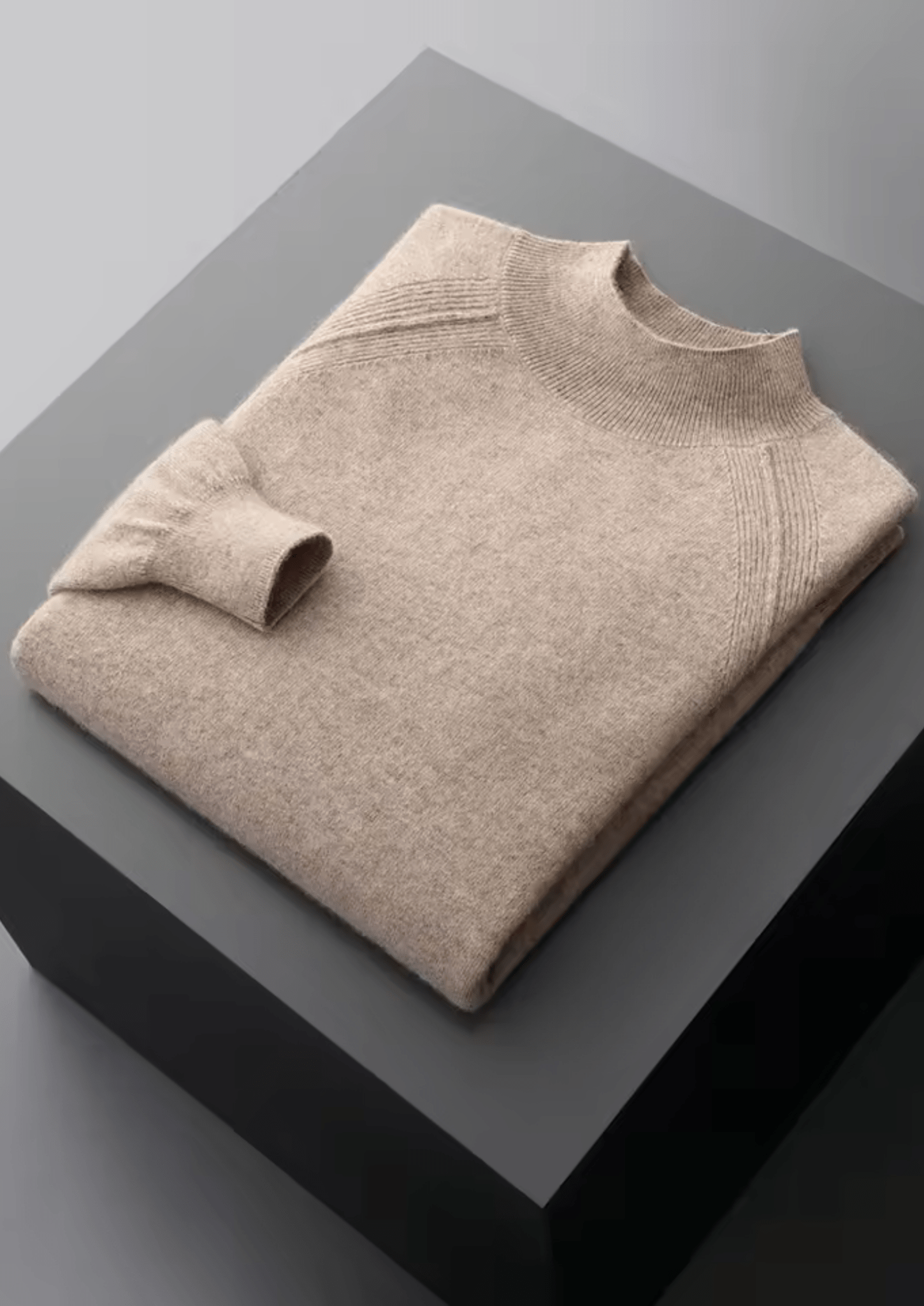 PURE EXTRA - FINE MERINO WOOL RAGLAN MOCKNECK - Derada