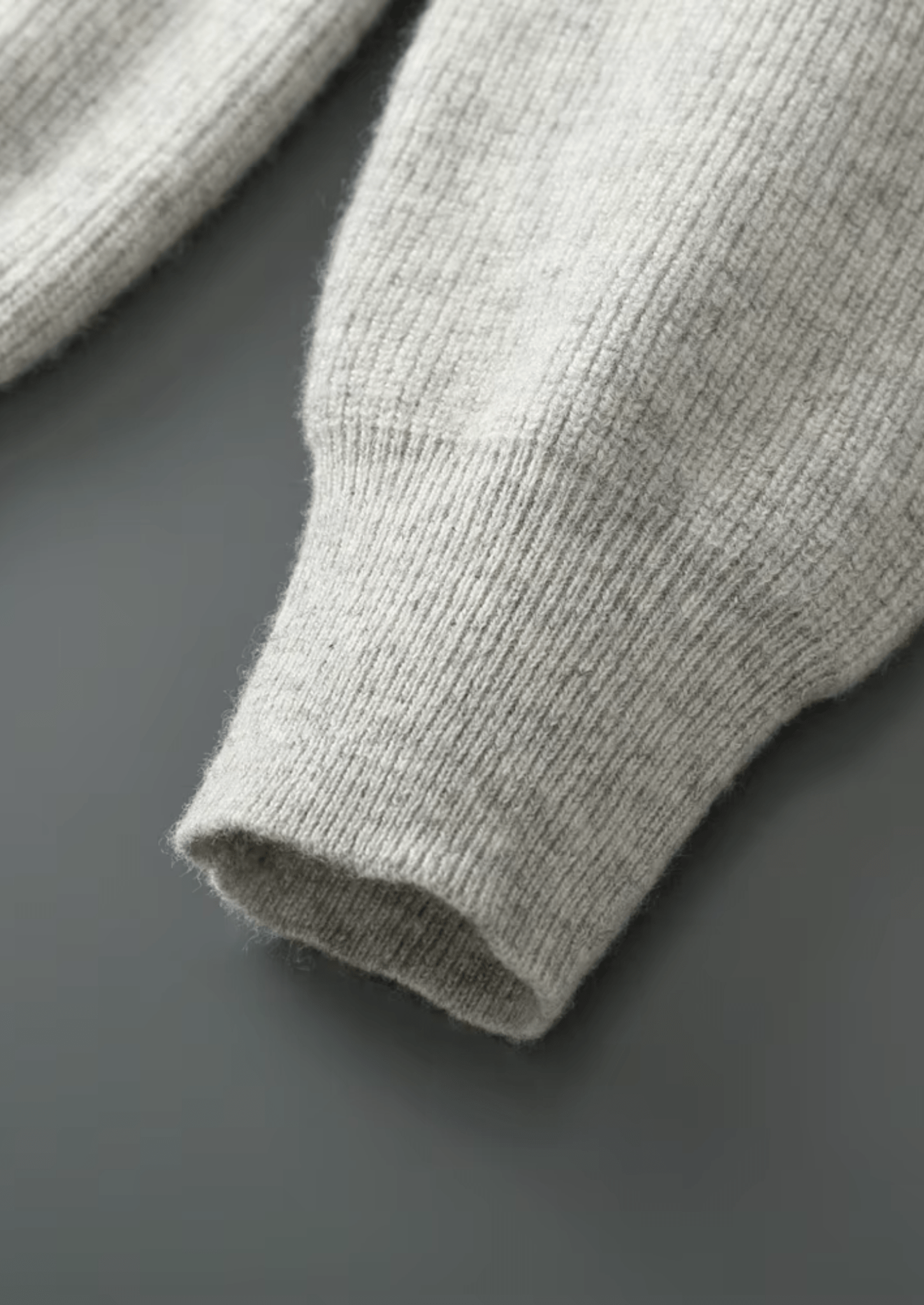 PURE EXTRA - FINE MERINO WOOL RIBBED ZIP HOODIE - Derada