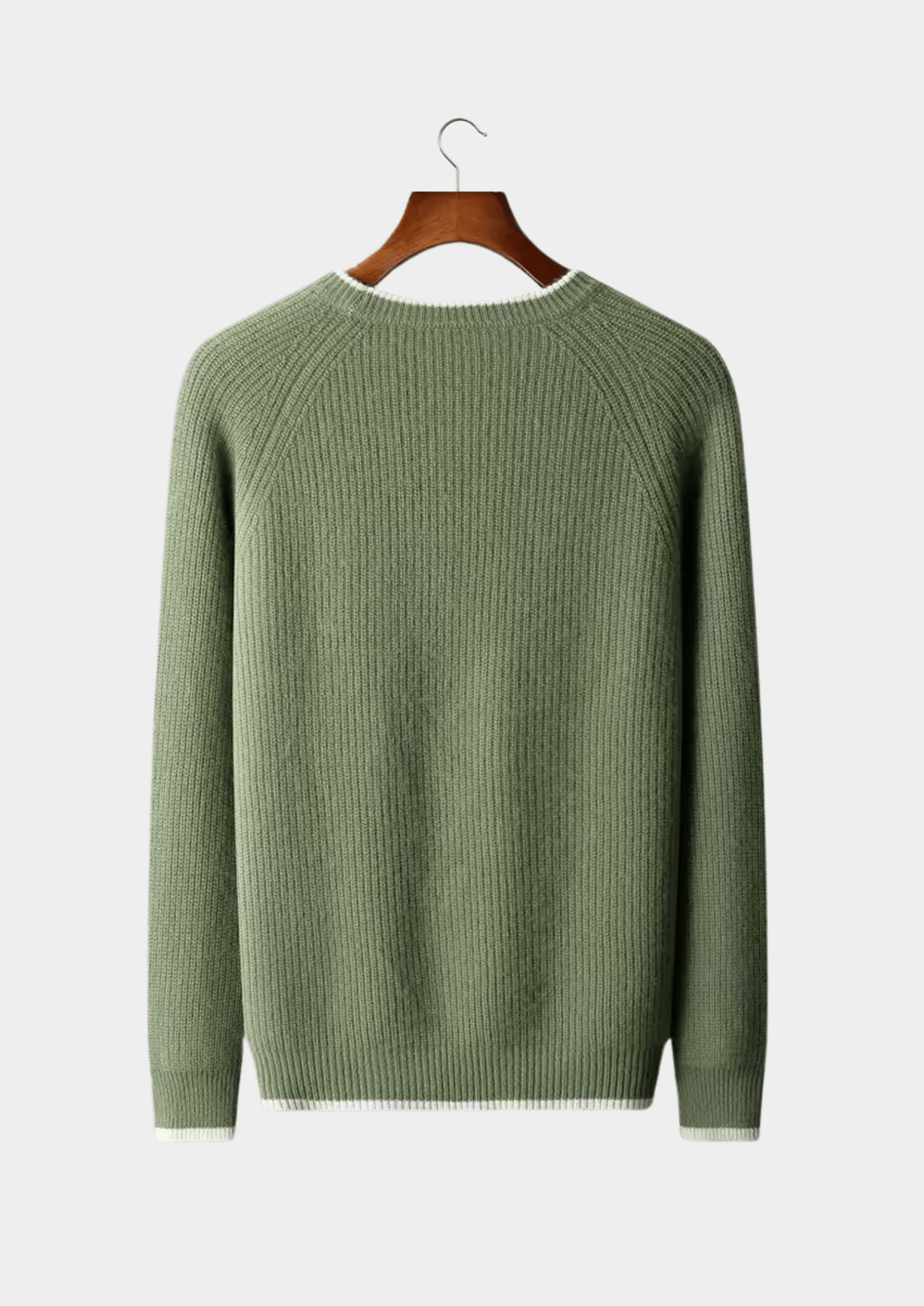 PURE EXTRA - FINE MERINO WOOL TWO TONE CREWNECK - Derada