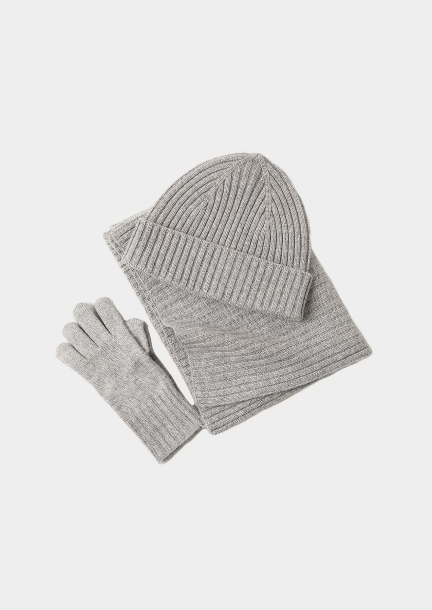 PURE EXTRA - FINE MERINO WOOL WINTERTIME ESSENTIALS - LIGHT GRAY - Derada
