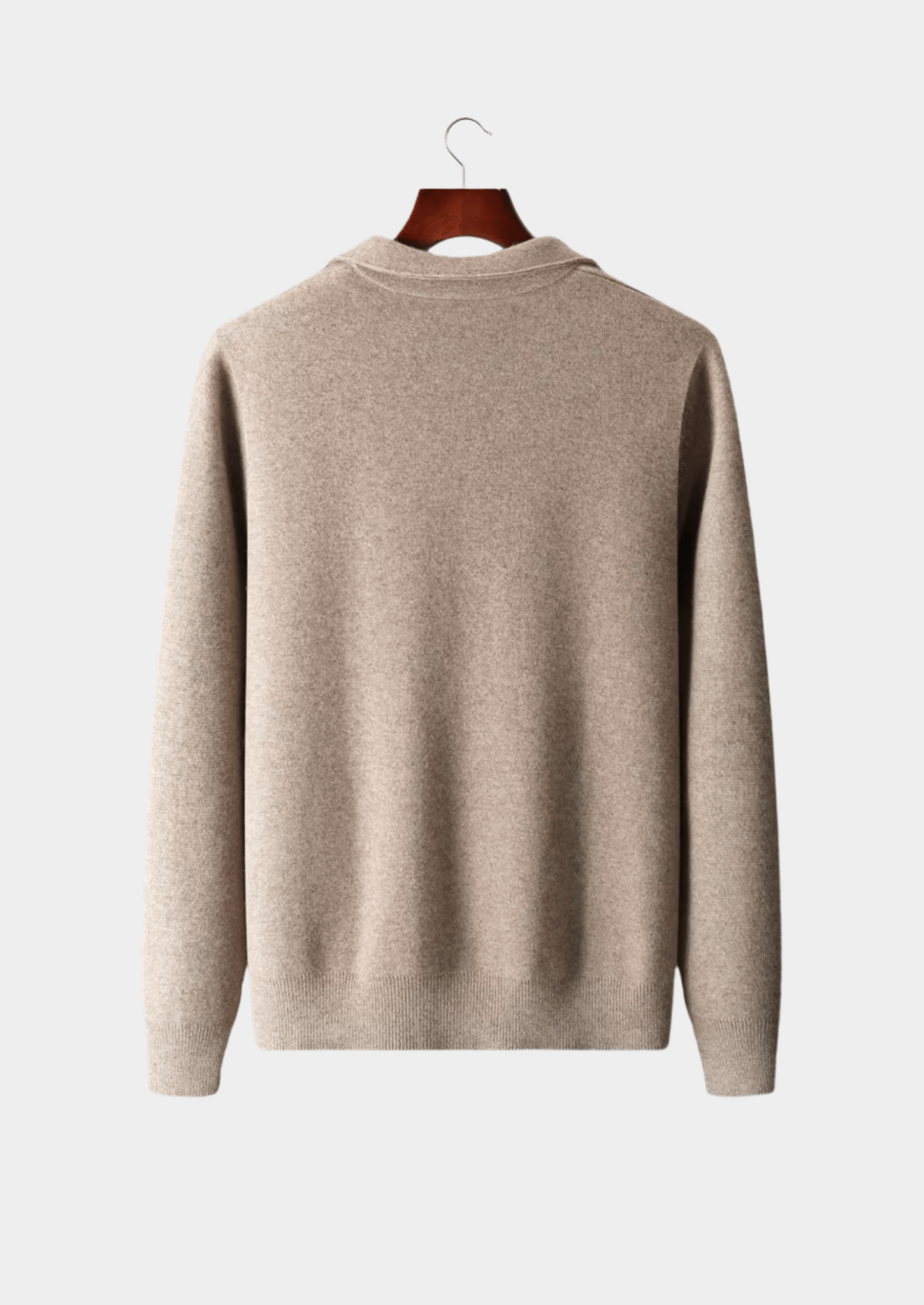 PURE EXTRA - FINE MERINO WOOL ZIP POLO CARDIGAN - Derada