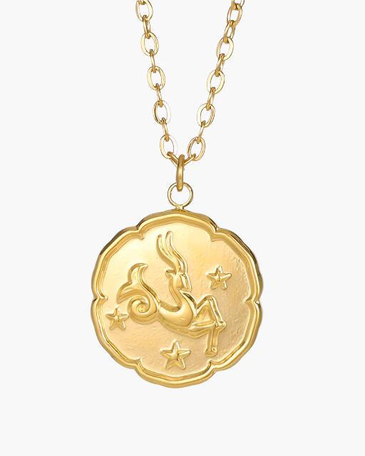 Zodiac Sign Necklace - Gold - Derada