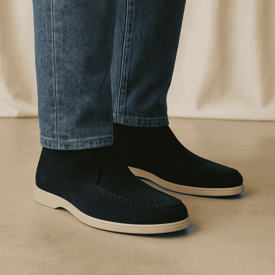 Derada | Hoge Suede Loafers - Derada Fashion
