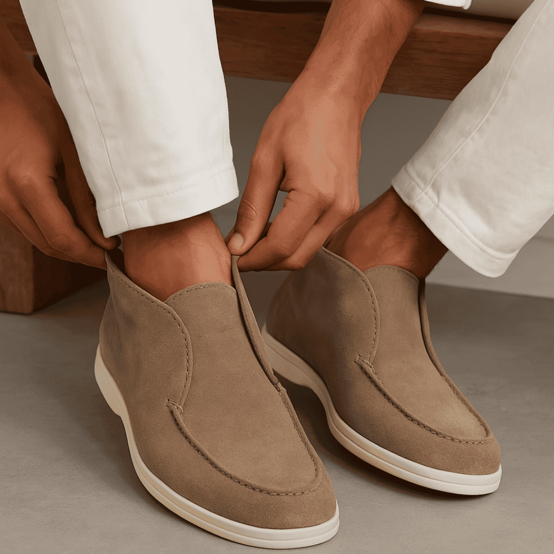 Derada | Hoge Suede Loafers - Derada Fashion