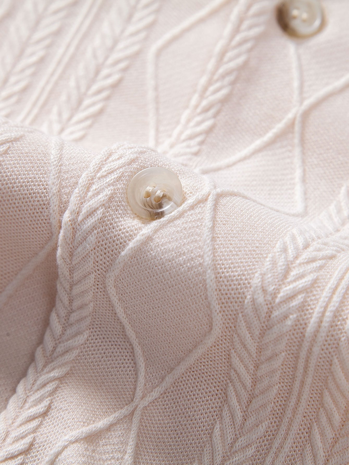 Derada | Rhombus Jacquard Cuban Shirt - Derada Fashion