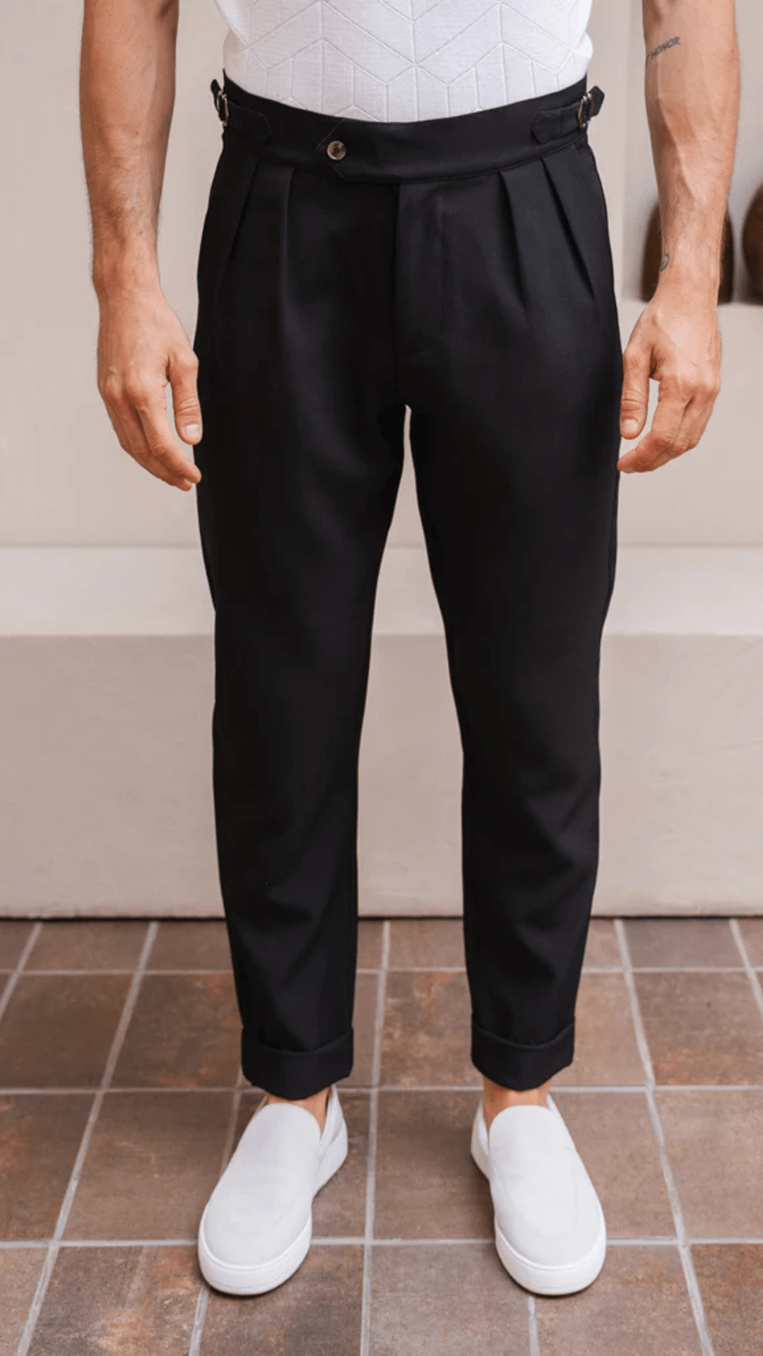 Oxford Geplooide Broek - Derada