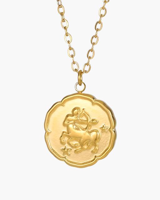 Zodiac Sign Necklace - Gold - Derada